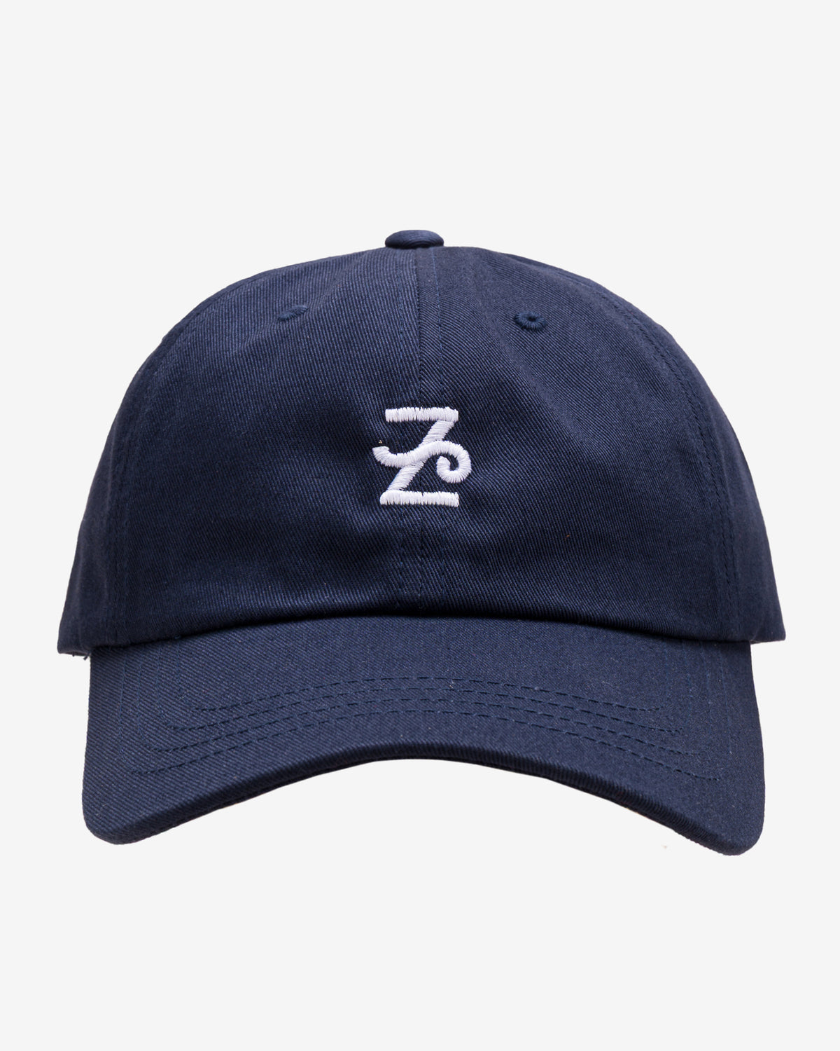 Navy Flying Z Ball Cap by Zephan Parker, embroidered Flying Z mark, made in Houston, Texas