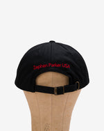 Back of the black Flying Z Ball Cap showing the adjustable closure