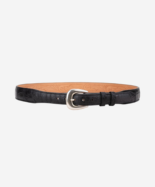 Tapered American Alligator Belt