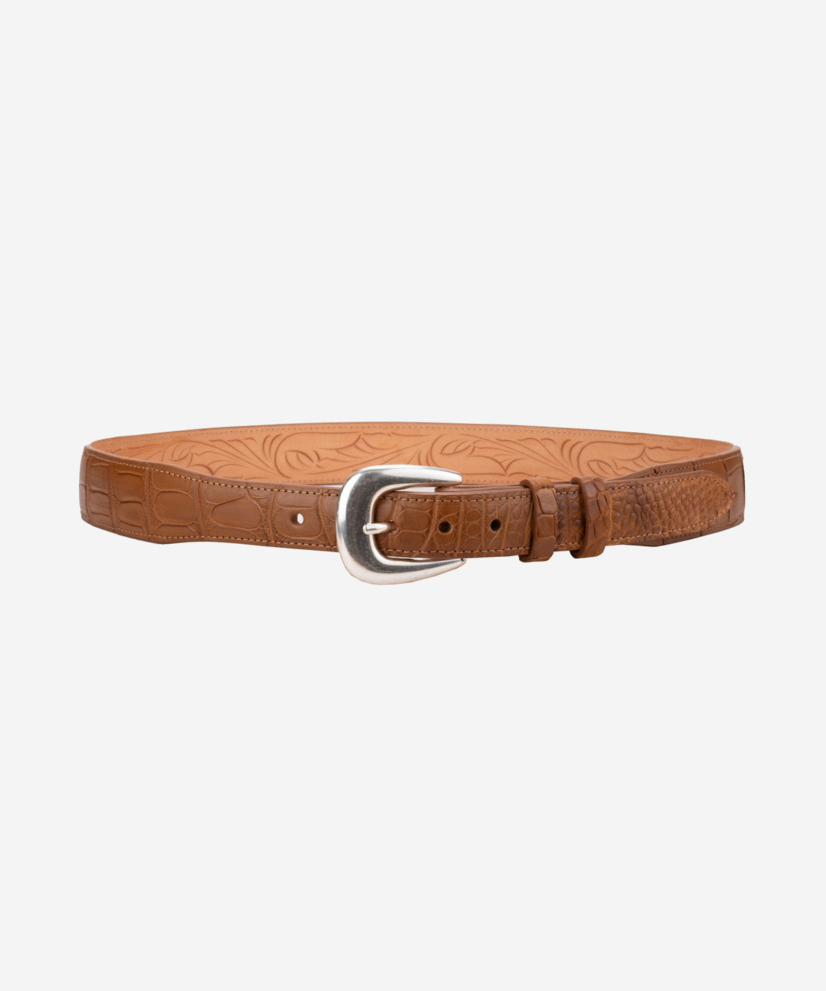 Tapered American Alligator Belt