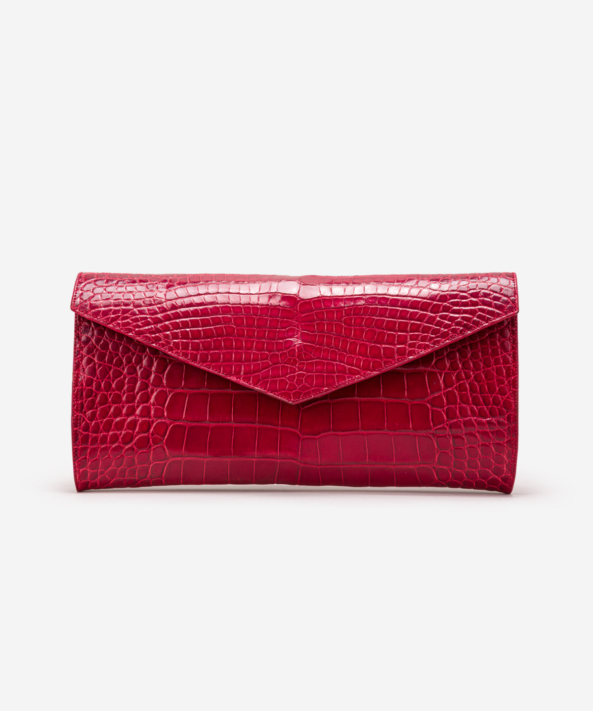 Zephan Parker Catalina Women's Clutch in red American alligator leather