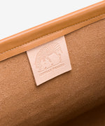 Close-up of the American alligator accent on the Pecos Exotic Tote