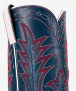 Close-up of the stitch pattern on the 12-inch top of the Ray Jones Boot