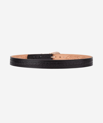 Narrow Tooled Western Belt