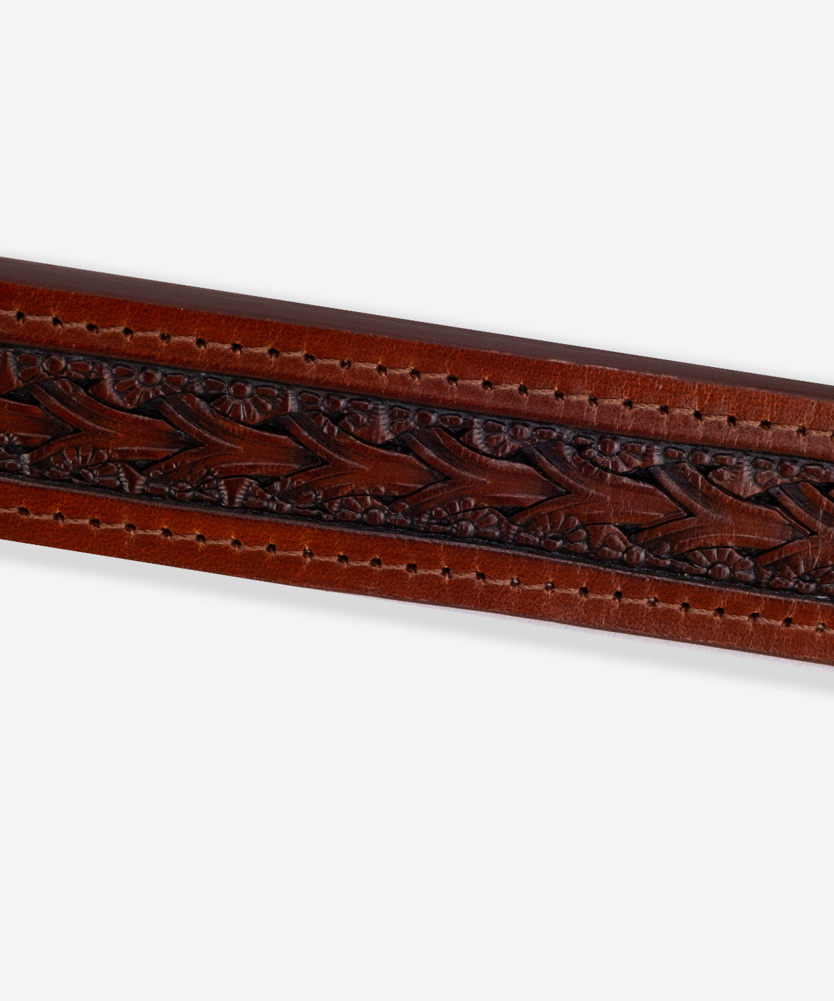 Narrow Tooled Western Belt