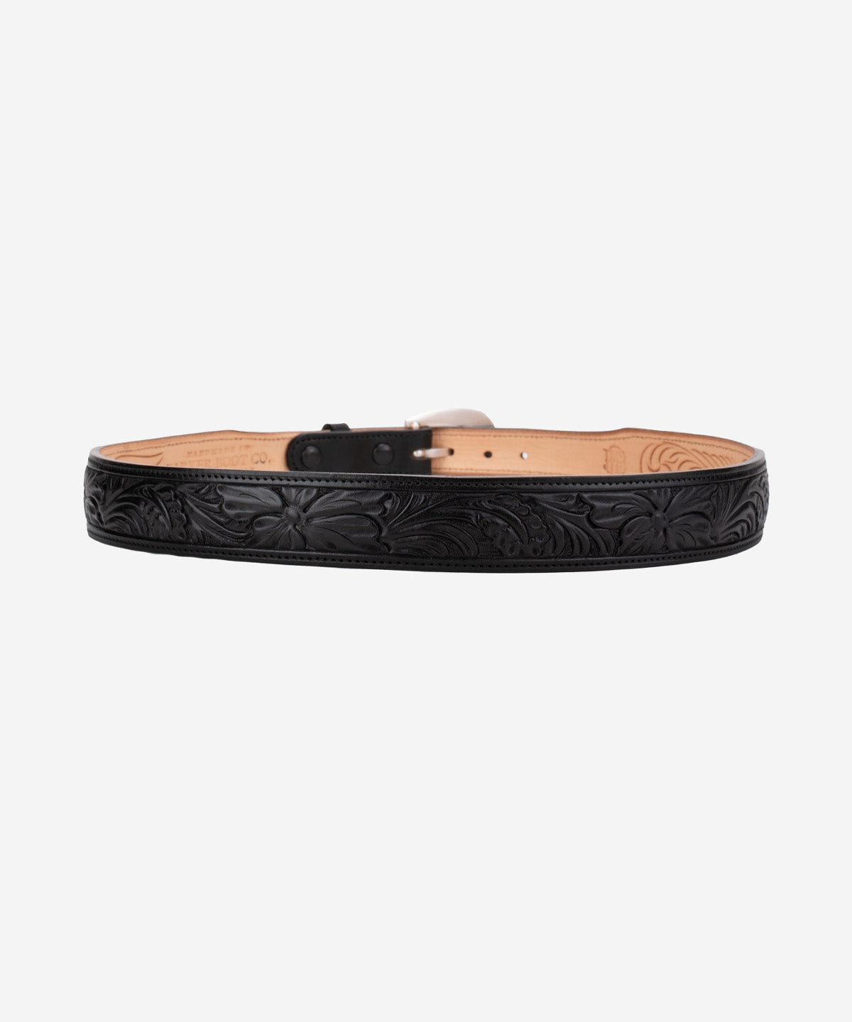 Tapered Floral Western Tooled Belt